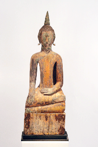 Laotian Village Seated Buddha Statue