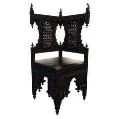 Anglo-Indian Corner Chair
