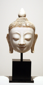 Burmese Marble Buddha Head